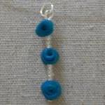 Deep Teal Rose Necklace